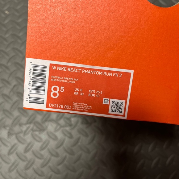 Nike React Phantom Run FK 2 Football Grey/Black DV2179-001 Women's Size … - Picture 4 of 4